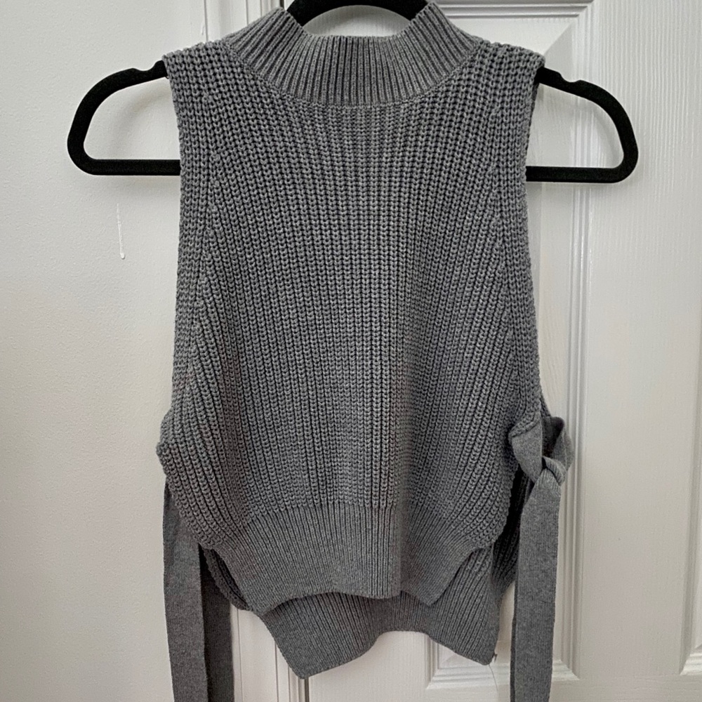 Sweater Turtleneck Tank (Ties on Sides)